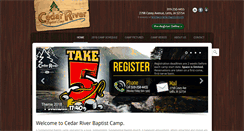 Desktop Screenshot of cedarriverbaptistcamp.com